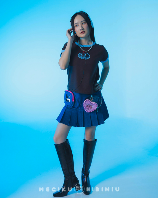 Ocean Fitted Ringer Baby Tee