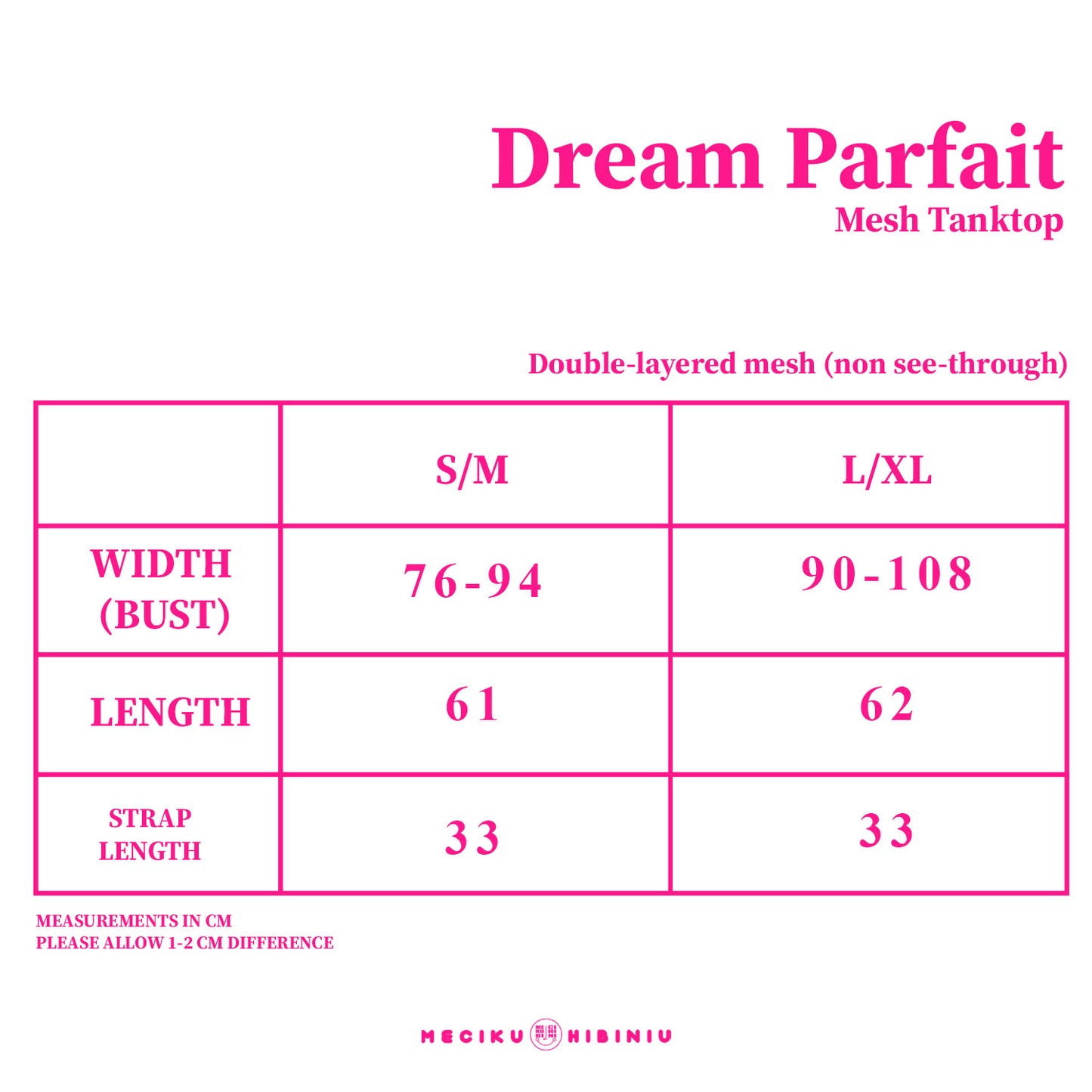 Dream Parfait Double-Layered Mesh Tanktop
