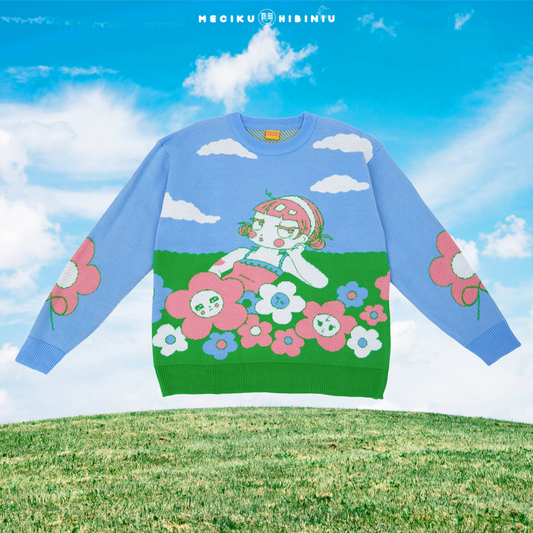 Flower Bum Knit Sweater