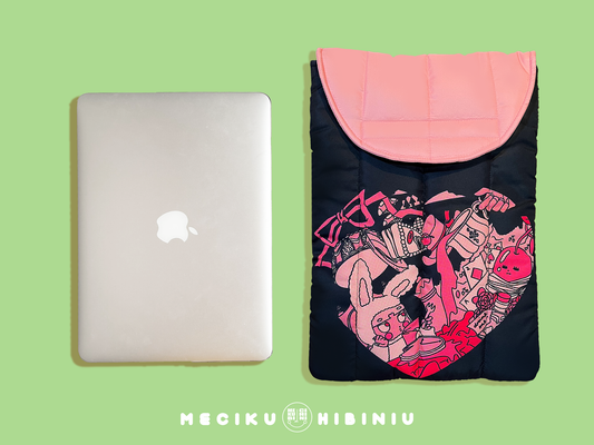 Mad Party Puffy Laptop Sleeve