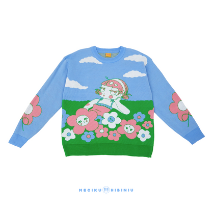 Flower Bum Knit Sweater