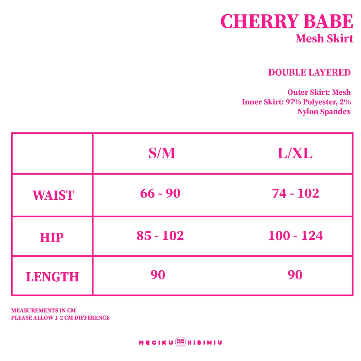 Cherry Babe Mesh Skirt