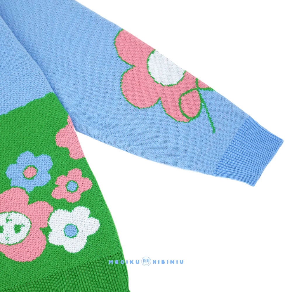 Flower Bum Knit Sweater