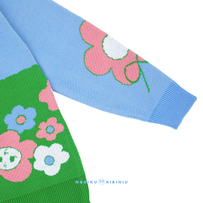 Flower Bum Knit Sweater