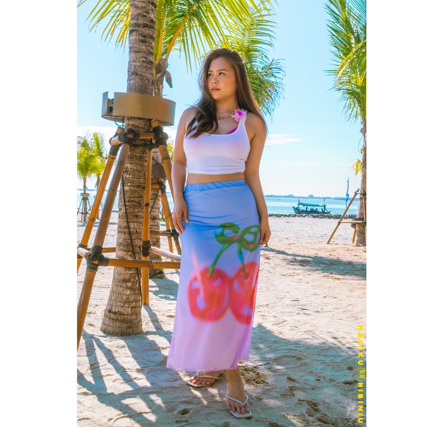 Cherry Babe Mesh Skirt