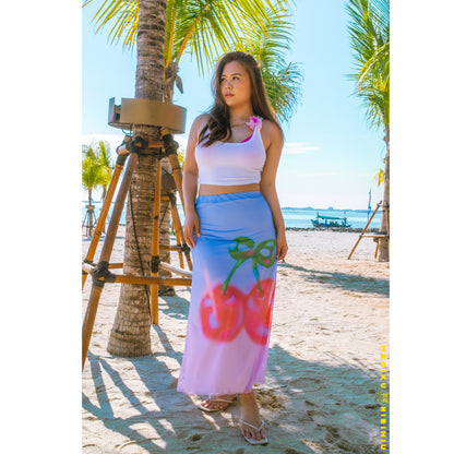 Cherry Babe Mesh Skirt