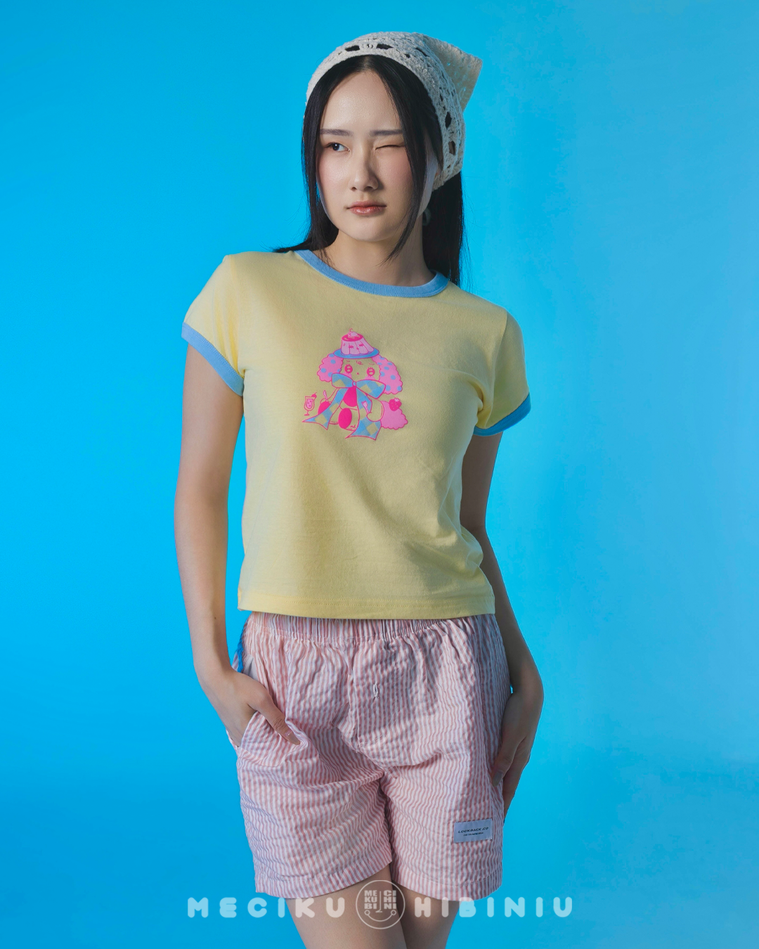 Pudding Fitted Ringer Baby Tee