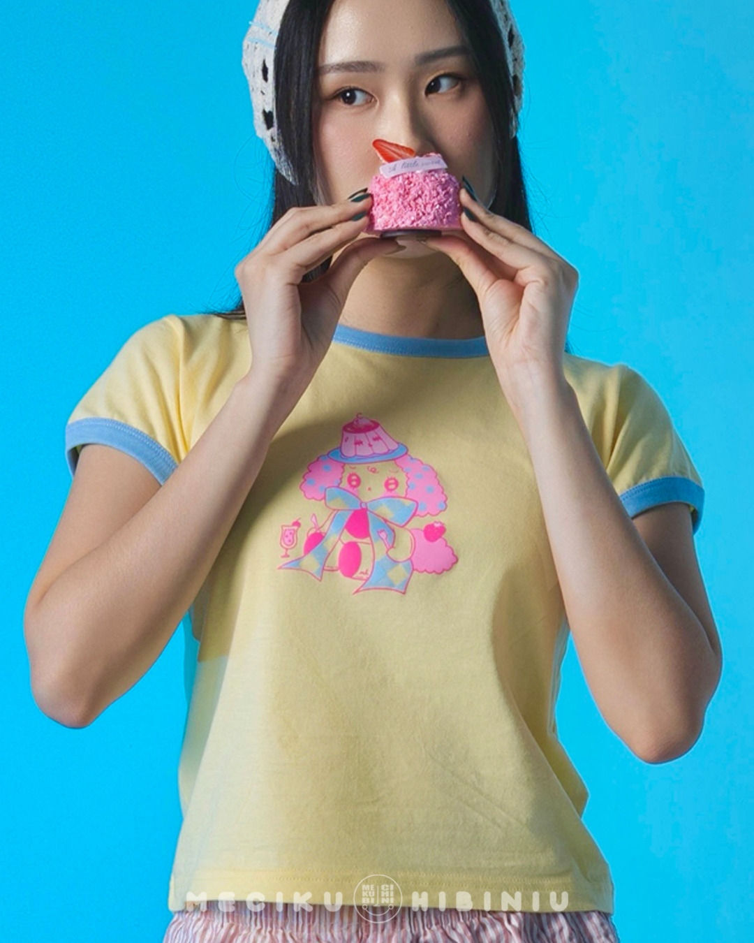 Pudding Fitted Ringer Baby Tee