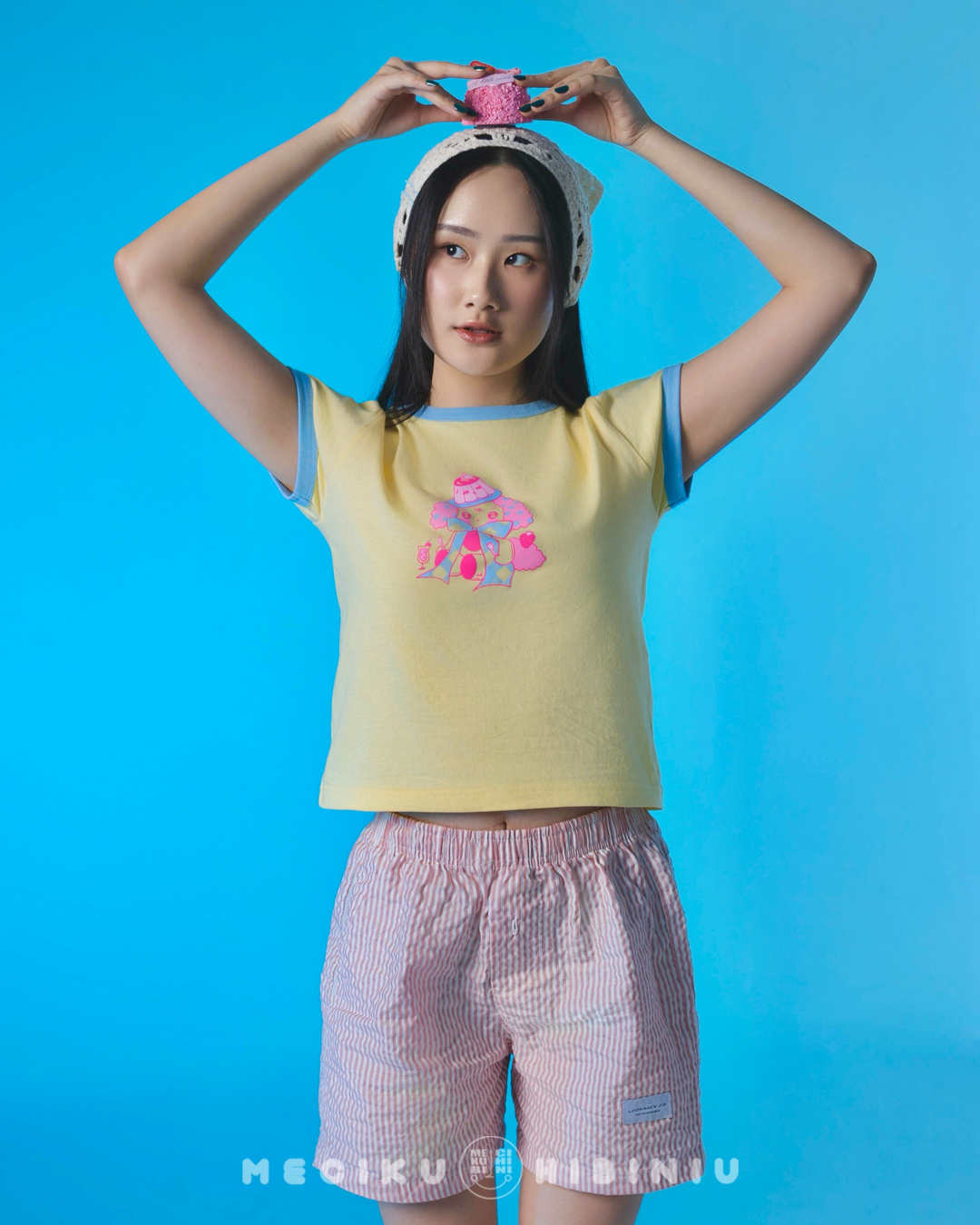 Pudding Fitted Ringer Baby Tee