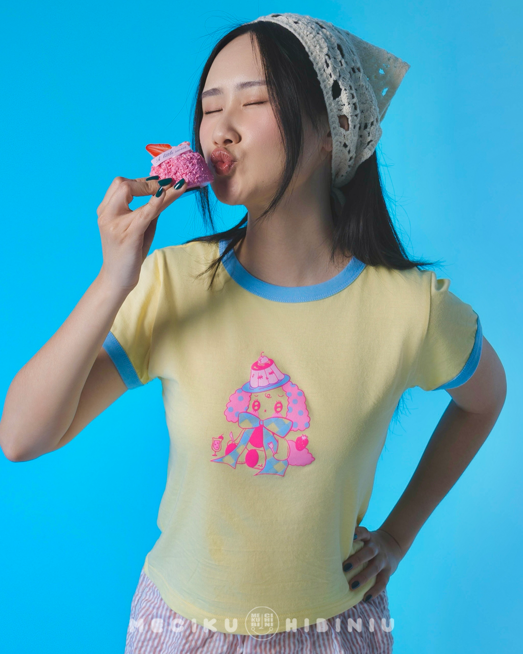 Pudding Fitted Ringer Baby Tee