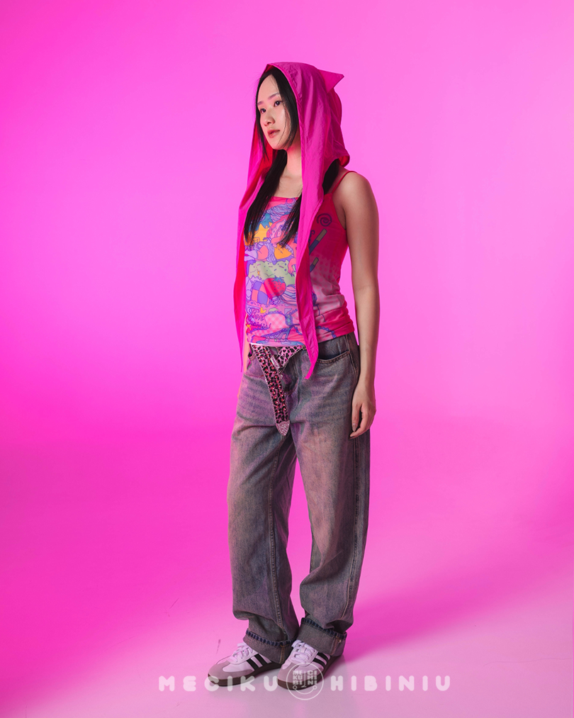 Dream Parfait Double-Layered Mesh Tanktop