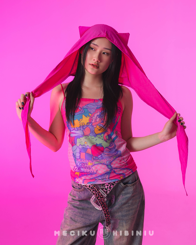 Dream Parfait Double-Layered Mesh Tanktop