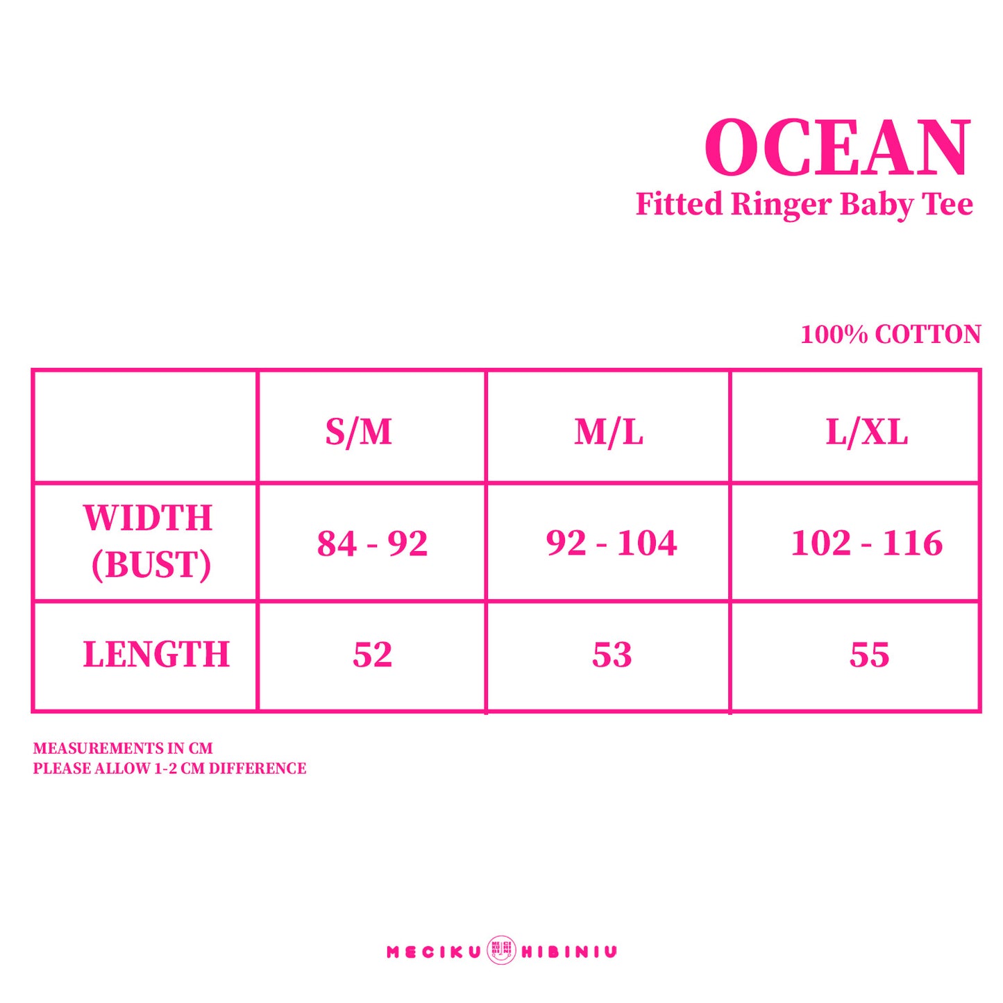 Ocean Fitted Ringer Baby Tee