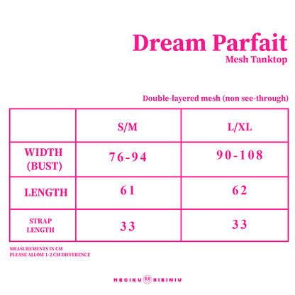Dream Parfait Double-Layered Mesh Tanktop