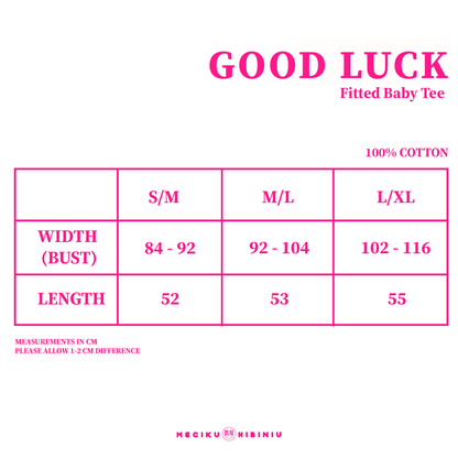Good Luck Bling Rhinestone Baby Tee