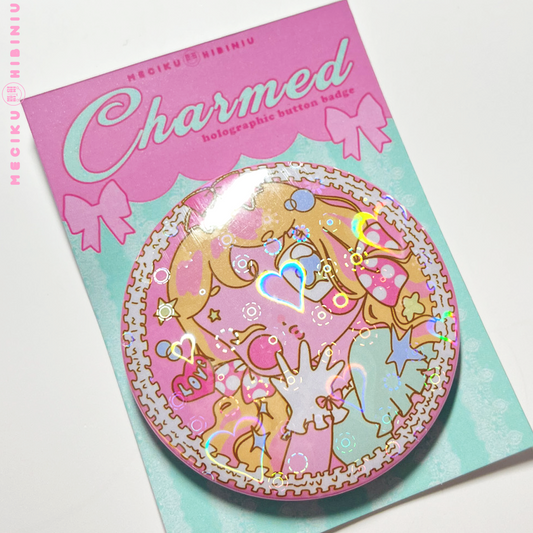 Charmed Holographic Button Pin Badge