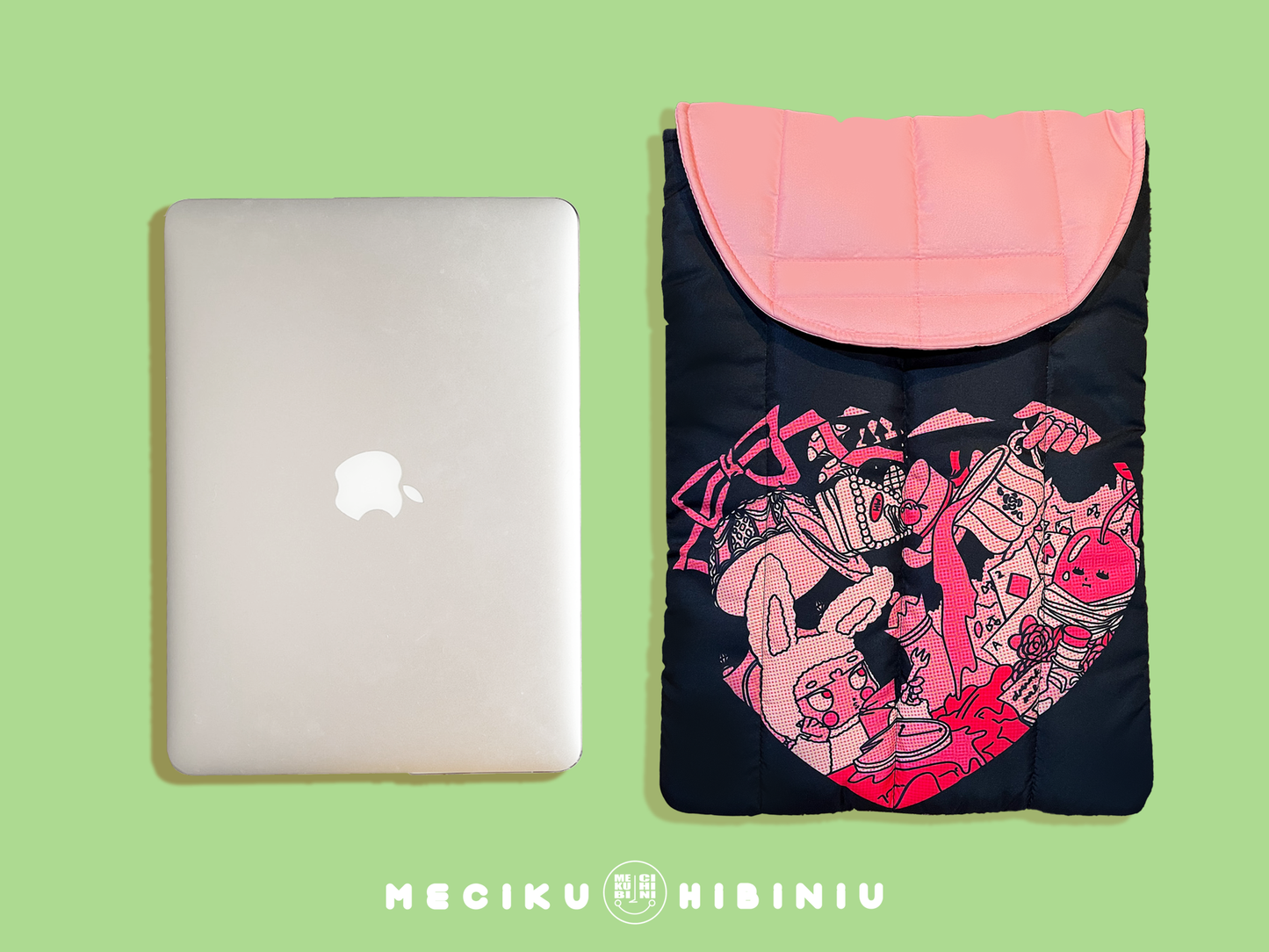 Mad Party Puffy Laptop Sleeve