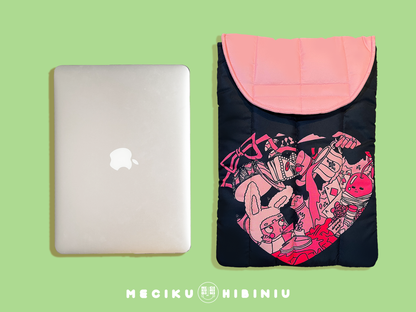 Mad Party Puffy Laptop Sleeve