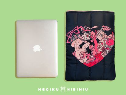 Mad Party Puffy Laptop Sleeve